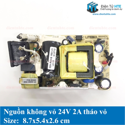 Board nguồn không vỏ 24V 2A tháo vỏ