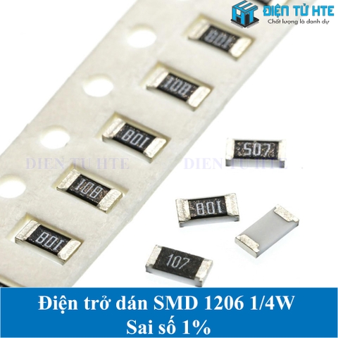 Điện trở dán SMD 1206 1/4W Sai số 1%