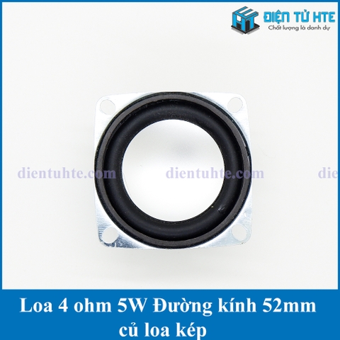 Loa 4 ohm 5W 52mm 2 inch củ loa kép