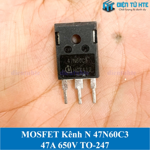 [THÁO MÁY] MOSFET kênh N 47N60C3 SPW47N60C3 RDSon 0.07 ohm 650V 47A TO-247 chính hãng