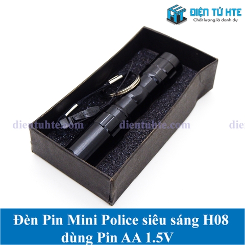 Đèn Pin mini siêu sáng H08 dùng Pin AA 1.5V