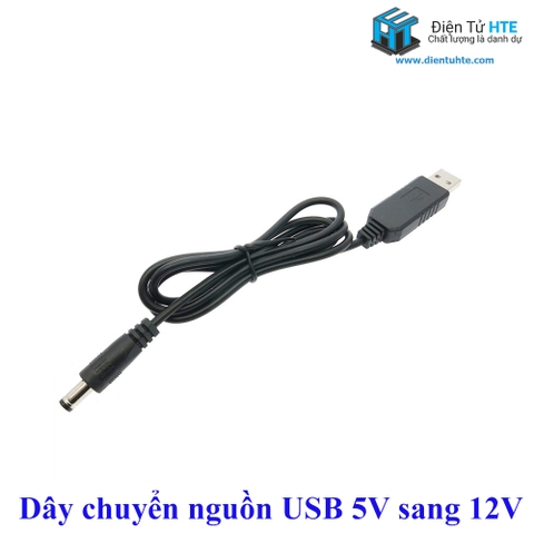 Cáp chuyển đổi nguồn USB 5V sang 12V