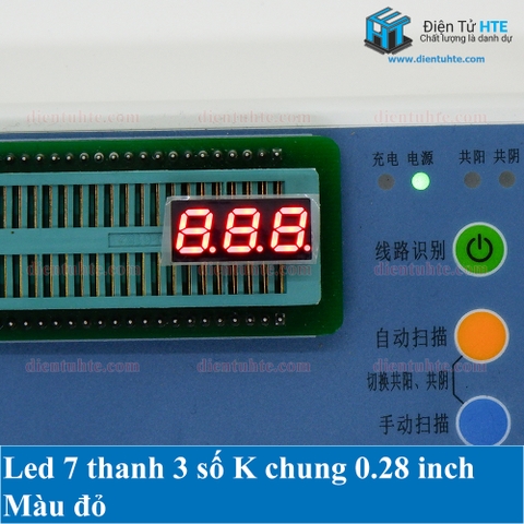 Led 7 thanh 3 số K chung 0.28 inch