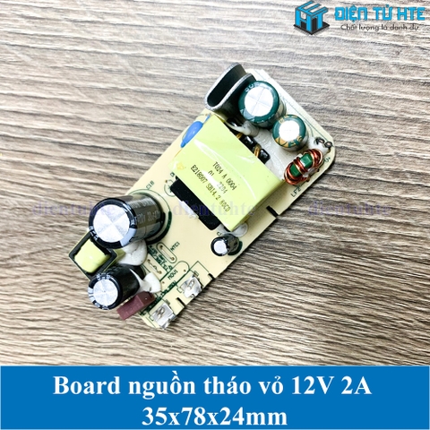 Board nguồn tháo vỏ 12V 2A 35x78x24mm loại tốt