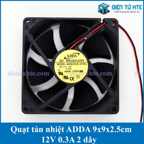 Quạt tản nhiệt ADDA 12V 0.3A 9x9x2.5cm 9025 tháo máy