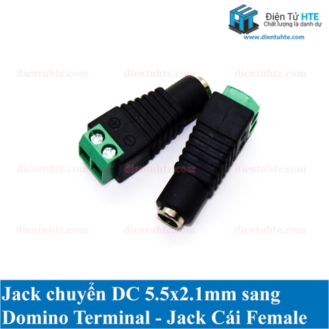 Jack nguồn DC 5.5x2.1mm - DOMINO 2P