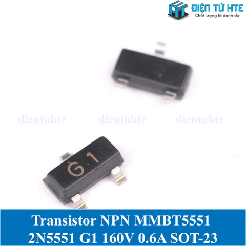 Transistor NPN MMBT5551 2N5551 G1 160V 0.6A SOT-23