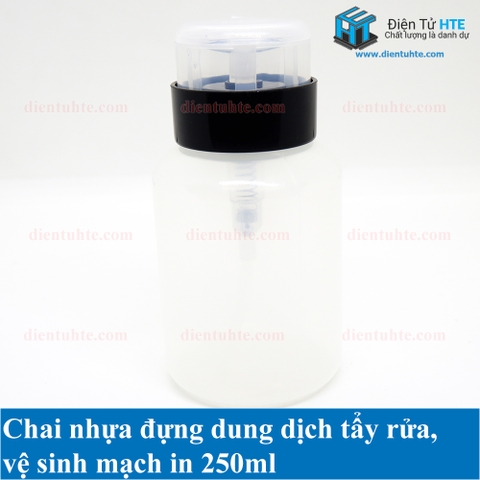 Chai nhựa đựng dung dịch vệ sinh - tẩy rửa mạch in 250ml