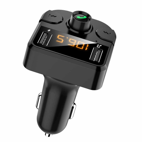 Bộ thu Bluetooth 5.0 trên xe hơi hỗ trợ Sạc - MP3 truyền FM BT36B