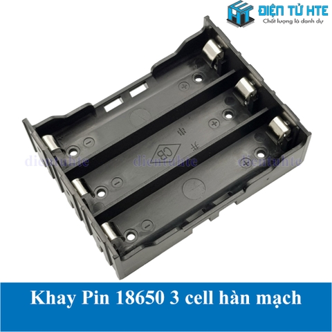 Hộp đế đựng Pin sạc 18650 3 khay hàn mạch