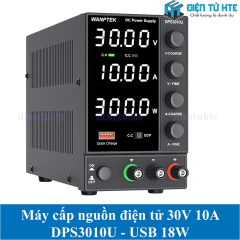 Máy cấp nguồn WANPTEK DPS3010U 30V 10A Tiêu chuẩn LED 4 số