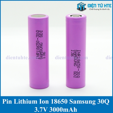 Pin Lithium Ion 18650 SAMSUNG INR18650 30Q 3000mAh dòng xả cao 25A