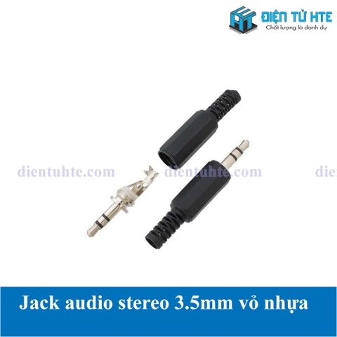 Jack audio đực 3.5mm stereo vỏ nhựa