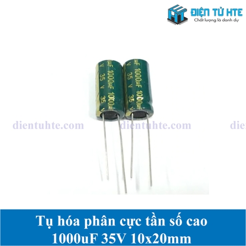 Tụ hóa tần số cao 1000uF 35V 10x20mm