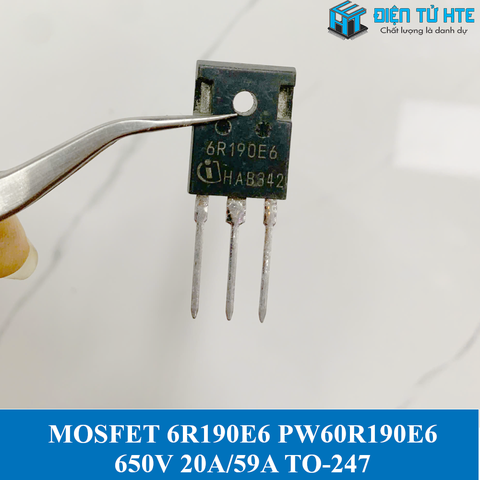 [THÁO MÁY] Mosfet kênh N N-Mosfet 6R190 6R190E6 IPW60R190E6 650V 20A/59A TO-247