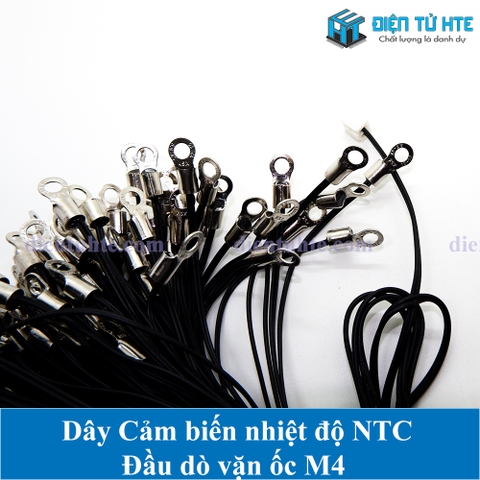 Dây cảm biến NTC 10K 1% B3435 đầu dò vặn ốc M4 dài 1 mét