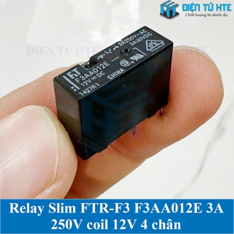 Relay Slim FTR-F3 F3AA012E 3A 250V coil 12V 4 chân