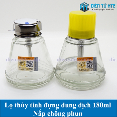 Lọ đựng dung dịch bằng thủy tinh 180ML có vòi bơm chất lượng cao