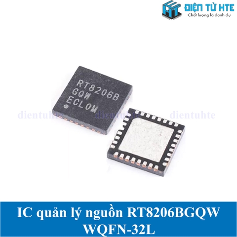 IC quản lý nguồn laptop RT8206B RT8206BGQW QFN-32 Mới chính hãng