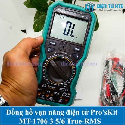 Đồng hồ vạn năng số Pro'sKit MT-1706 3-5/6 True RMS