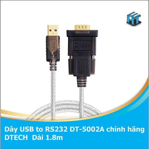 Dây chuyển đổi USB to RS232 DT-5002A chính hãng Dtech