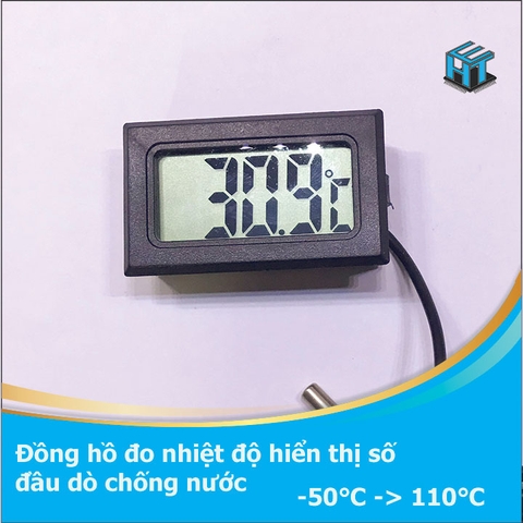 Đồng hồ đo nhiệt độ hiển thị số - đầu dò chống nước