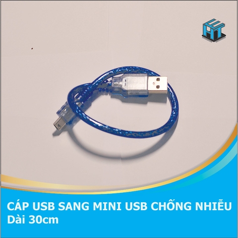 Dây USB A - mini USB dài 30cm chống nhiễu