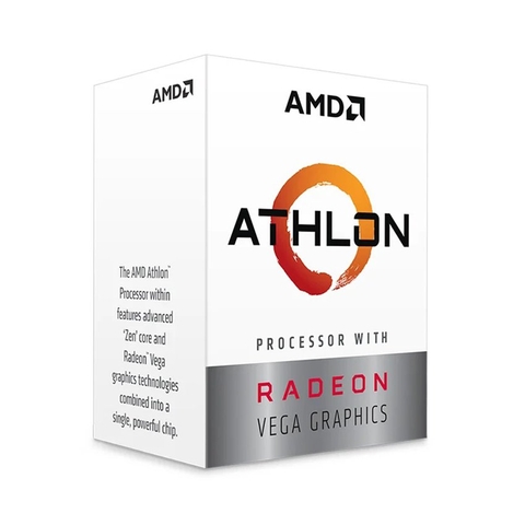 CPU AMD ATHLON 3000G (3.5GHZ, 2 NHÂN 4 LUỒNG , 5MB CACHE, 35W) - SOCKET AMD AM4