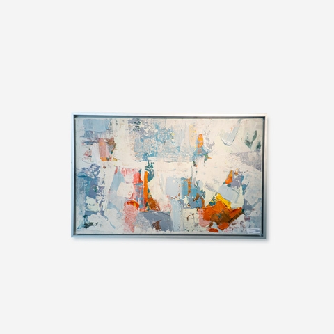 Tranh COCUN Những mái nhà ở Sài Gòn 80x130x5