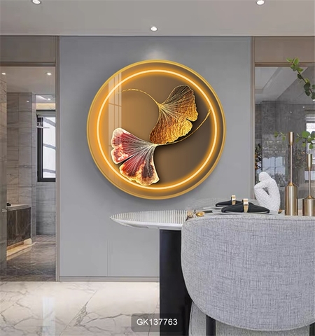 006ZT Tranh Tròn Tráng Gương Trừu Tượng