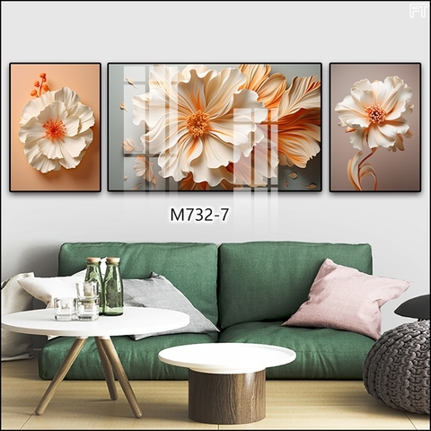 DM01  Hoa Thiết Kế 3 Chiều Tráng Gương