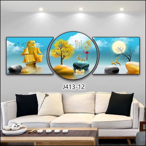 TG02 Tranh Hươu Phòng Khách