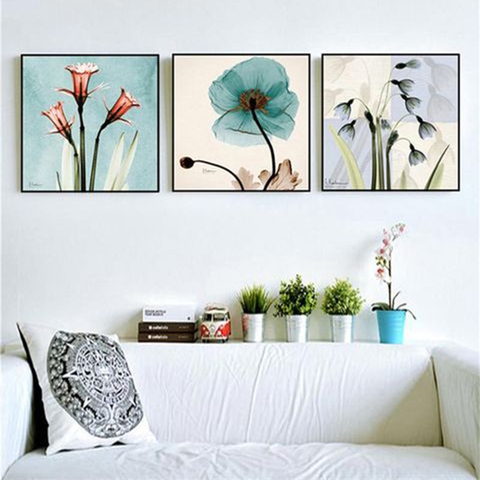 0011PA Tranh Canvas Phòng Ăn Hoa Lá