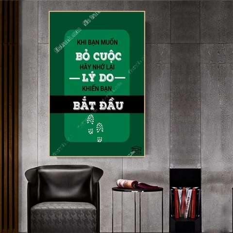 ĐL12 Tranh Động Lực Canvas