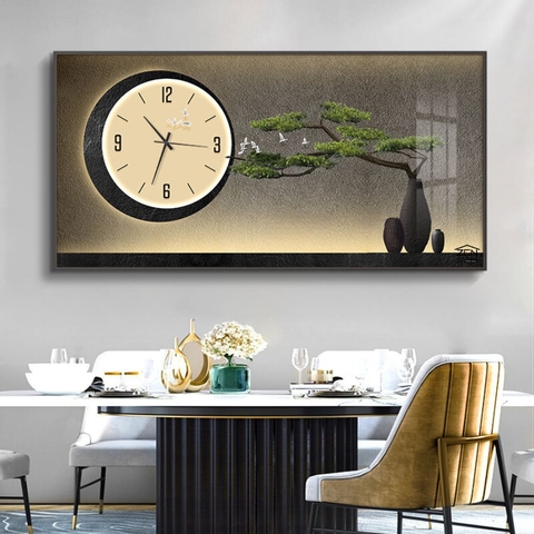 ĐH25 Tranh Tráng Gương Đồng Hồ