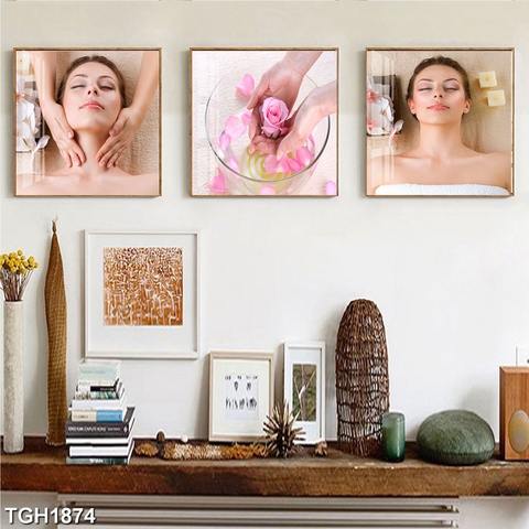 16SPA Tranh Tráng Gương Treo Tường Spa