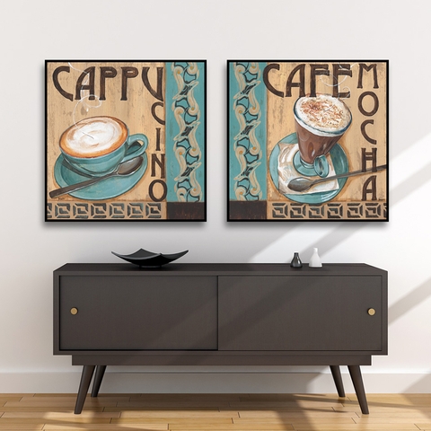 18CH Tranh Canvas Cửa Hàng Cà Phê