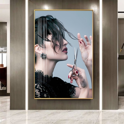 08ZG Tranh Tráng Gương Cô Gái