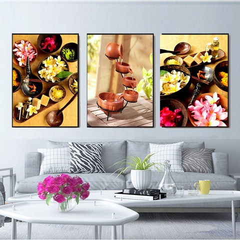 10SPA Tranh Tráng Gương Treo Tường Spa