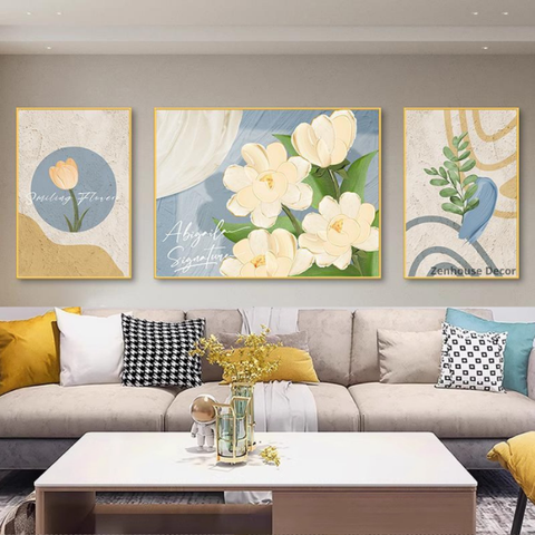 CV02 Bộ 3 Tranh Canvas Phòng Khách