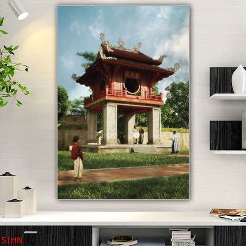 05PC Tranh Tráng Gương Văn Miếu Quốc Tử Giám