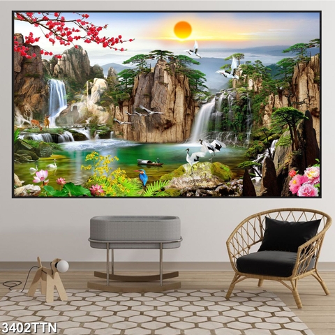 Tranh Sơn Thủy Phòng Khách 02