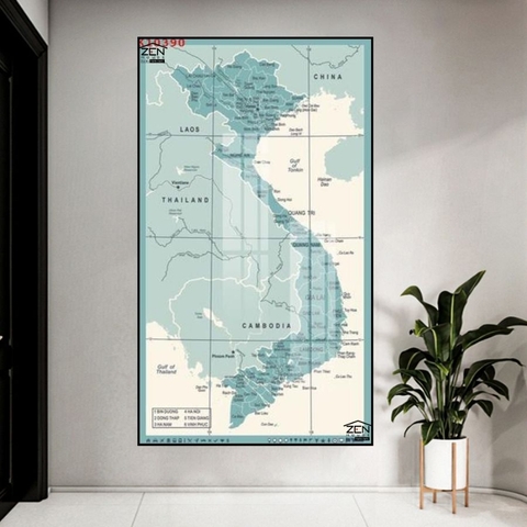 BD10 Tranh Bản Đồ Việt Nam