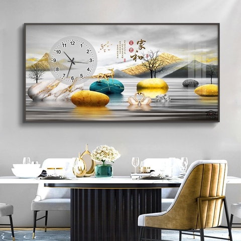 ĐH12 Tranh Tráng Gương Đồng Hồ