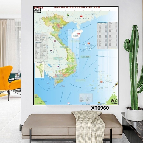 BD07 Tranh Bản Đồ Việt Nam