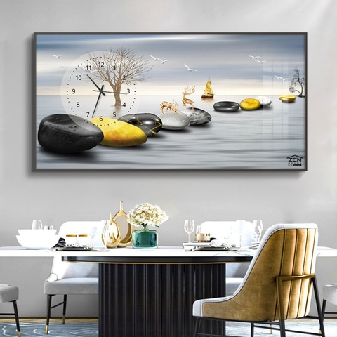 ĐH13 Tranh Tráng Gương Đồng Hồ