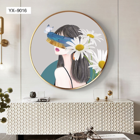 021ZT Tranh Tráng Gương Phòng Ngủ Cô Gái