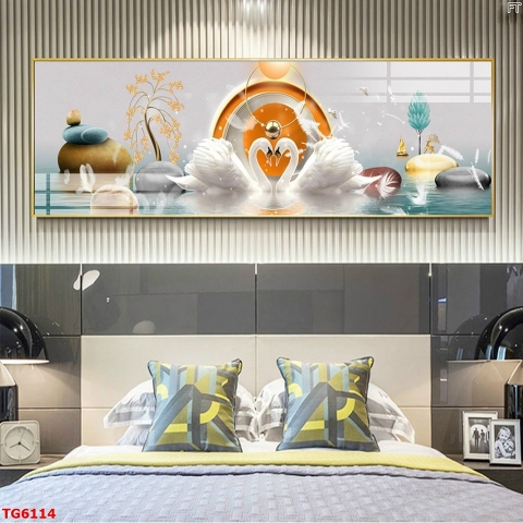 0006DD Tranh Đính Đá Pha Lê Phòng Khách
