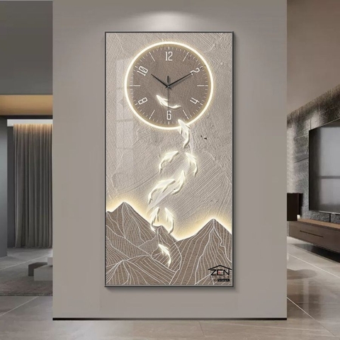 DH47 Tranh Tráng Gương Đồng Hồ