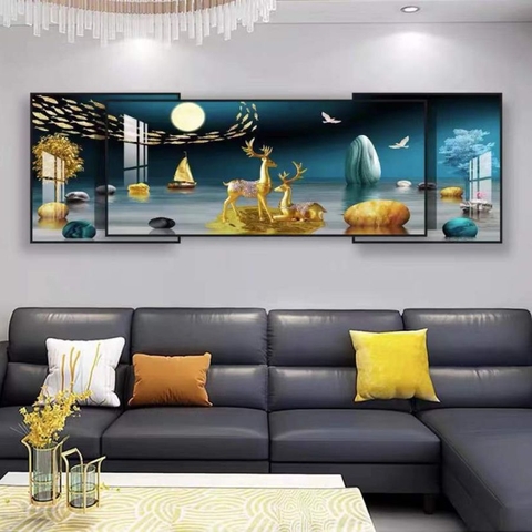 VL14 Tranh Hươu Phòng Khách